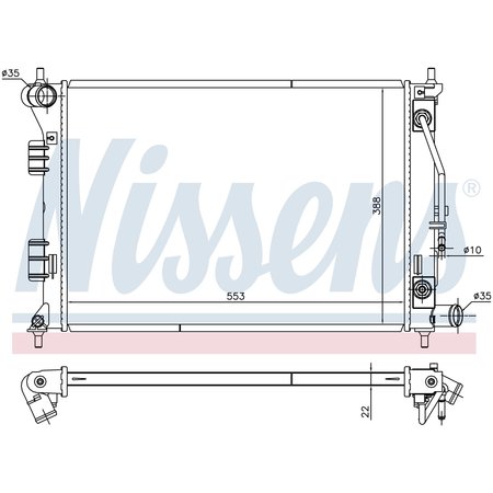 Nissens RADIATOR 675014